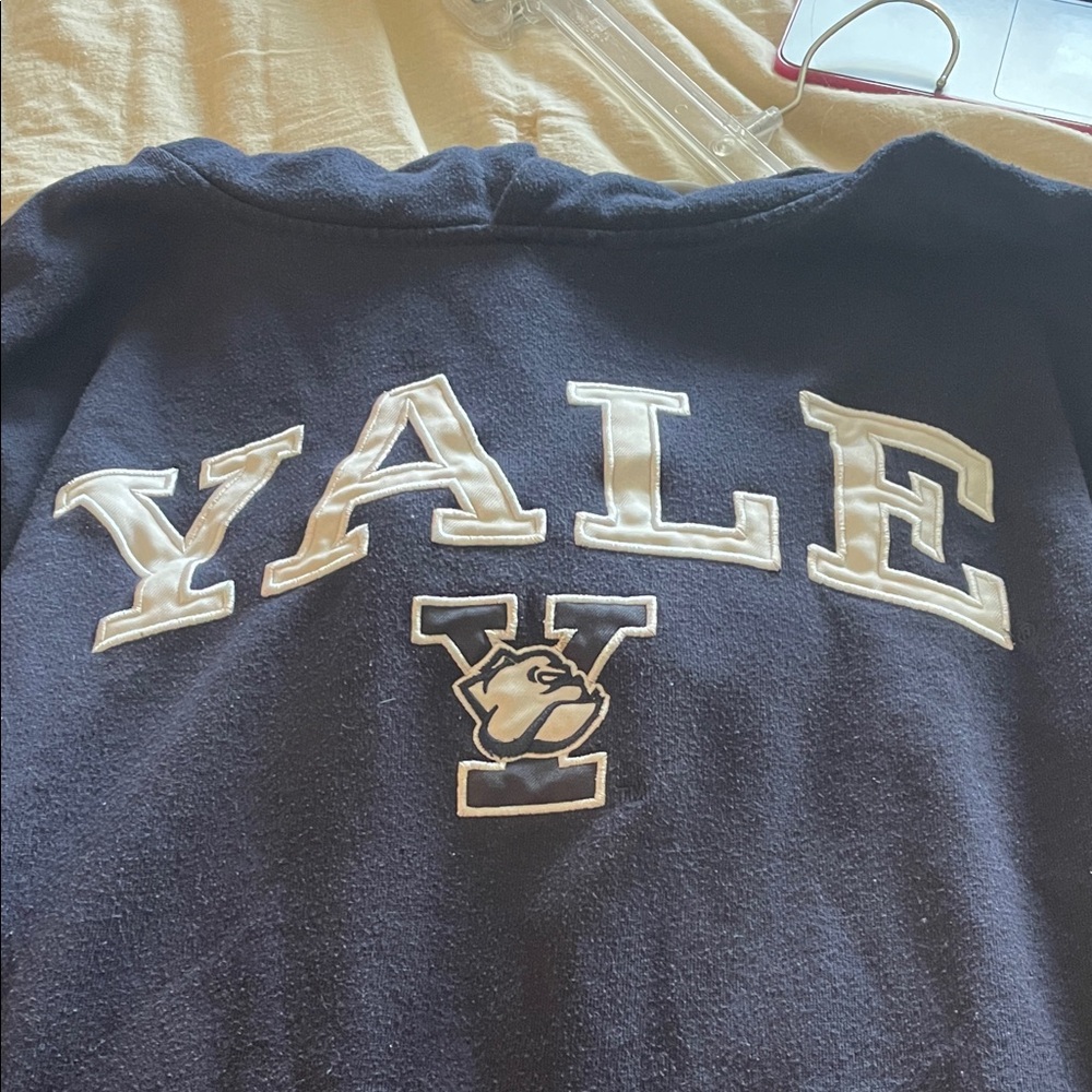 Yale Navy Crewneck with Bulldog Logo